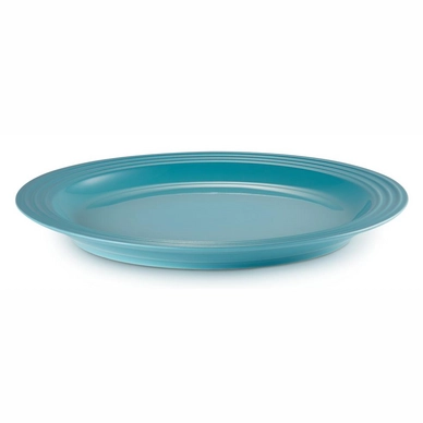 LE CREUSET オーバル　 27cm 　カリビアンブルー Dinner Plate Le Creuset Caribbean Blue 27 cm (4-piece) | Cookwarestore
